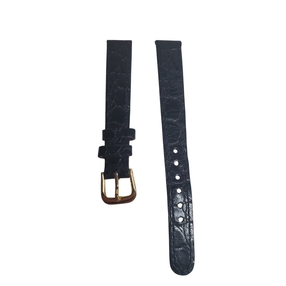 Watch Band - Leather - Black 12mm